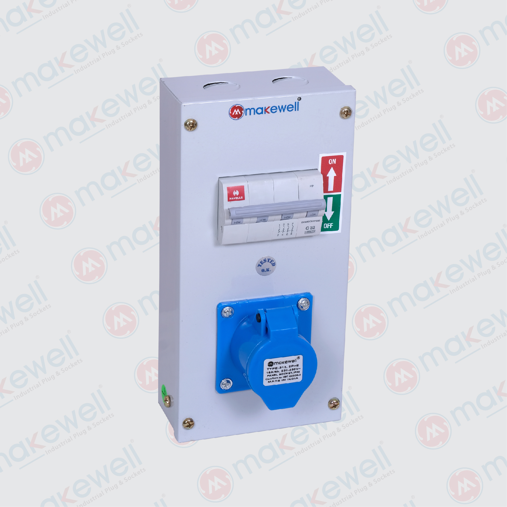 1+1 Metal Socket Box