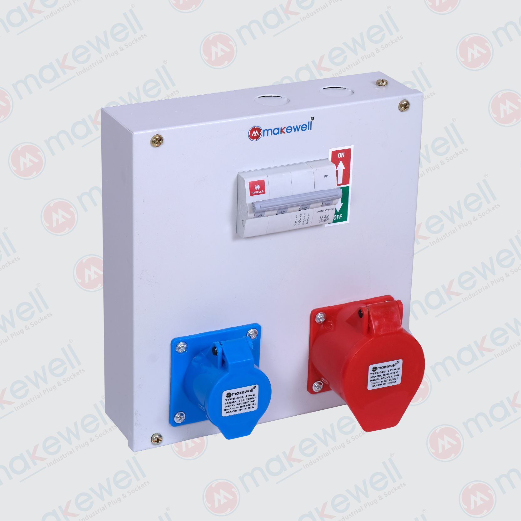 2+1 Metal Socket Box