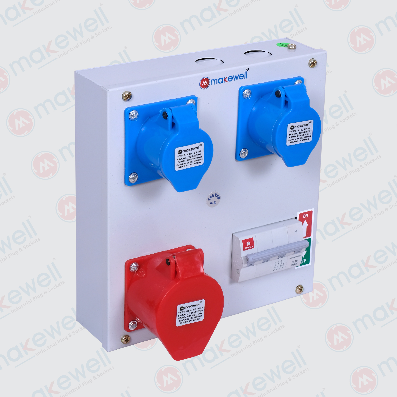 3+1 Metal Socket Box