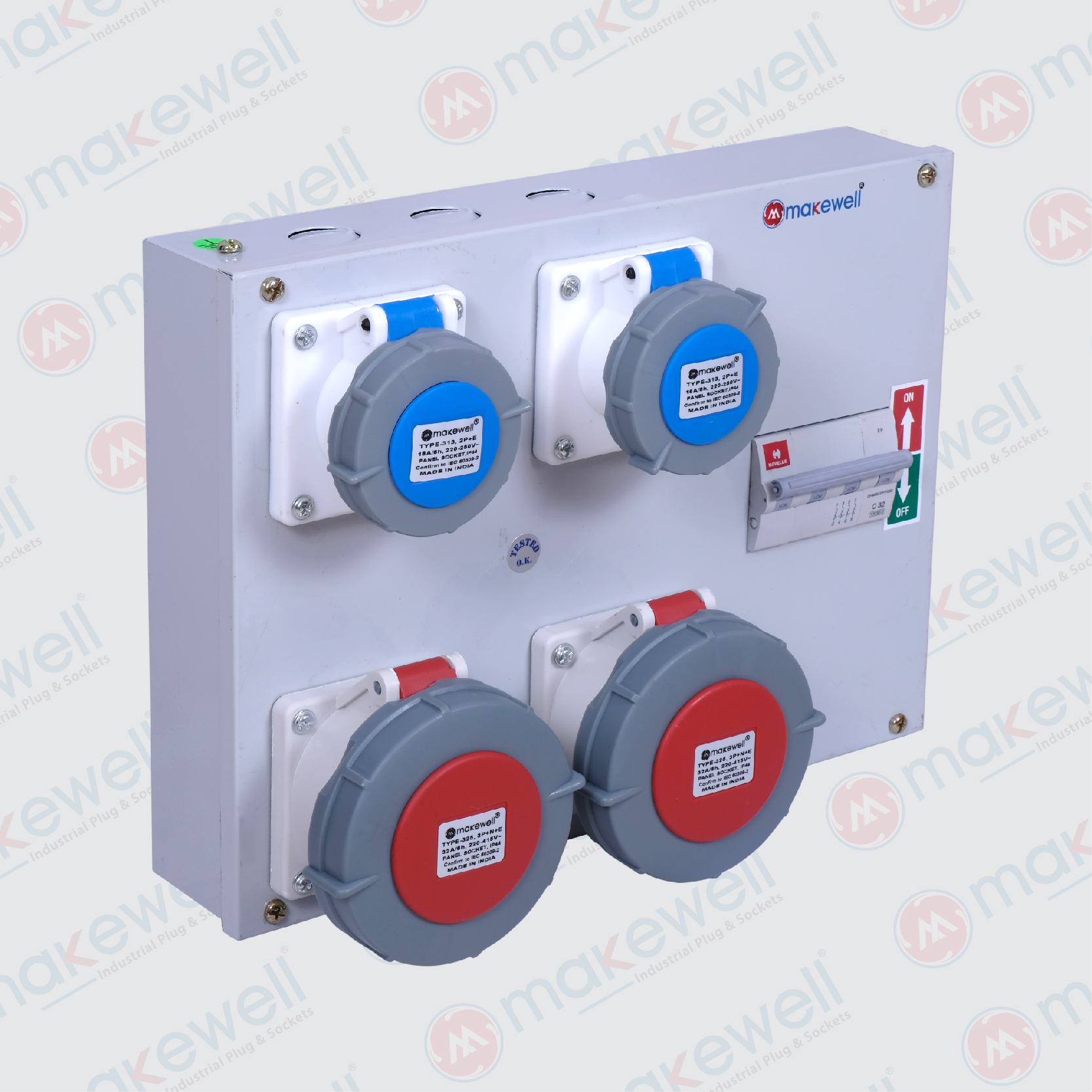 4+1 Metal Socket Box IP67