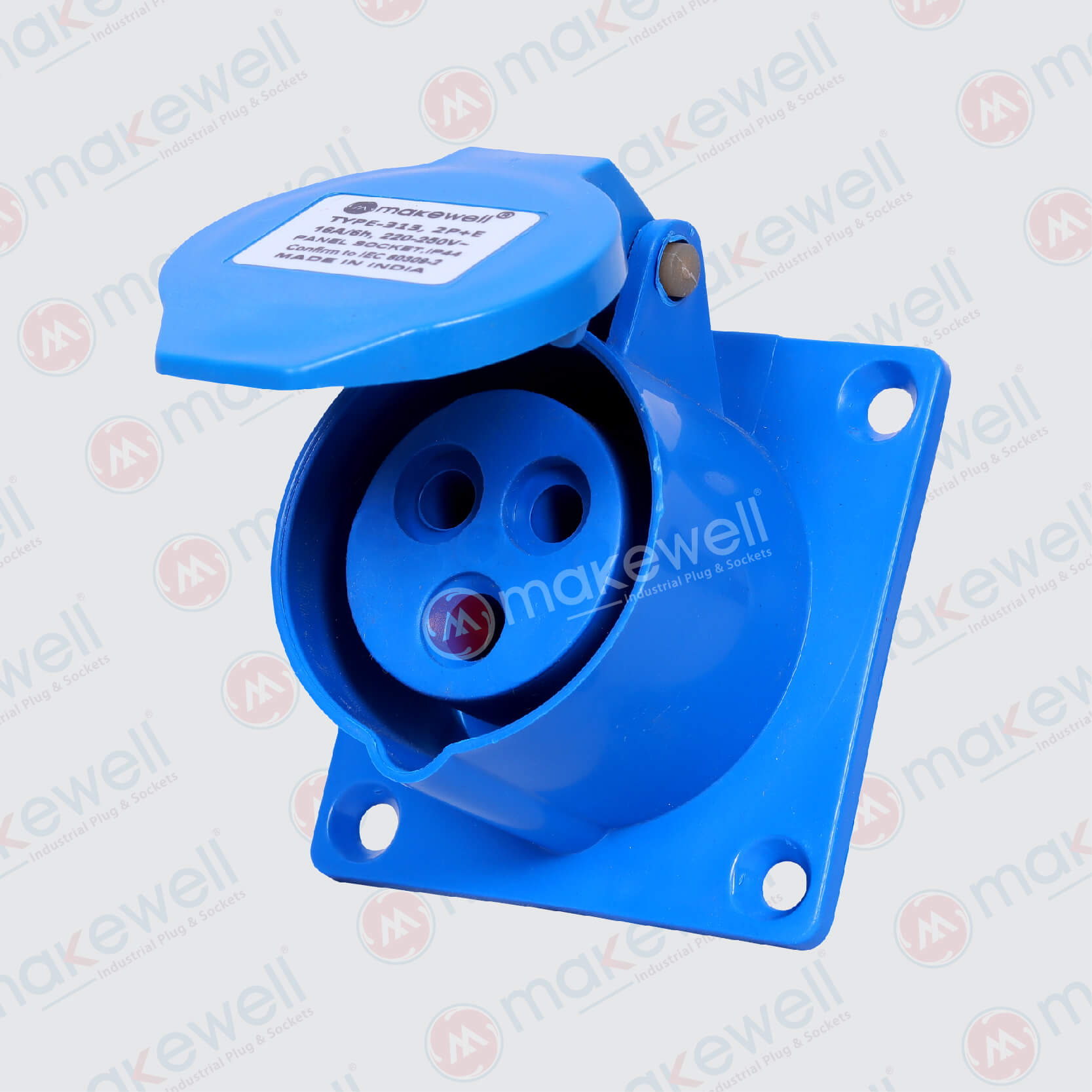 MW-323 32A 3 PIN Panel Socket