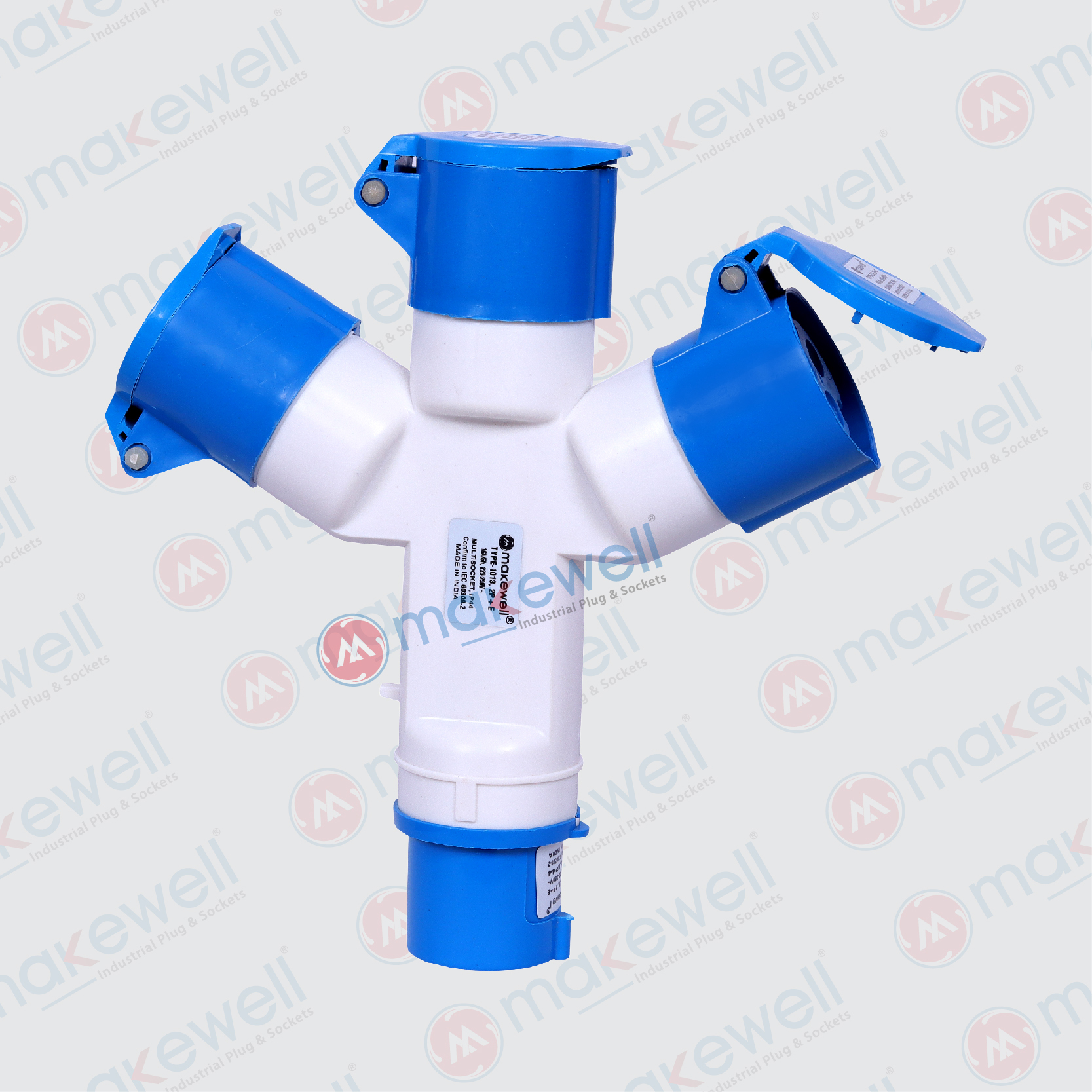MW-1013 16A 3 Pin 3 Way Socket